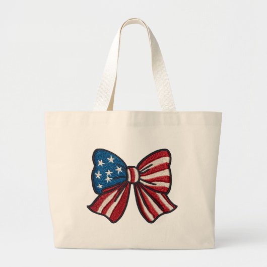 🇺🇸 Patriotische strik tas 🎀👜✨ (Voorkant)