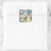 PATRIOTISCHE TEDDY BEAR, QUILT STICKERS Square *Sh (Tas)