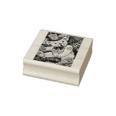 PATRIOTISCHE TEDDYBEER PATCHWORK DEKEN RUBBER STEM RUBBERSTEMPEL (Stempel)
