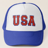 PATRIOTISCHE U.S.A. IN RODE WITTE EN BLAUW TRUCKER PET (Voorkant)