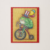 PATRIOTISCHE UNCLE SAM BULLFROG, BICYCLE PUZZZLE LEGPUZZEL (Verticaal)