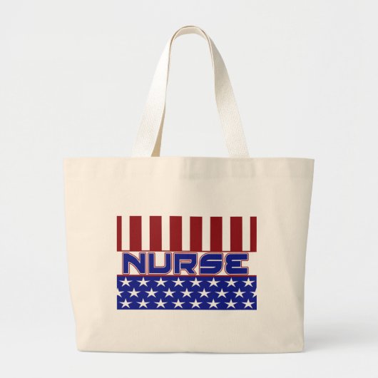 PATRIOTISCHE VERTRAGING USA VLAG GROTE TOTE BAG (Voorkant)