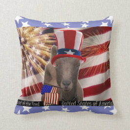 PATRIOTISCHE VLAG WAAR LAMANCHA GOAT WACHT KUSSEN