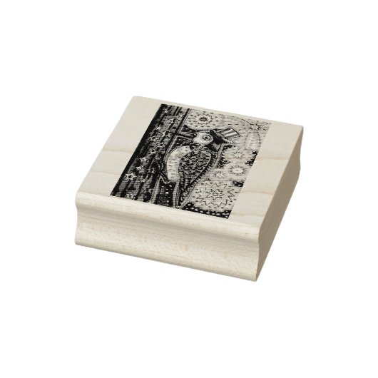 PATRIOTISCHE WOODPECKER- EN FIREWORKS-RUBBERSTEMP RUBBERSTEMPEL (Stempel)