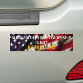 PATRIOTISME BUMPERSTICKER (Op auto)