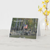 Patriotisme USA Flag Kaart (Gele Bloem)