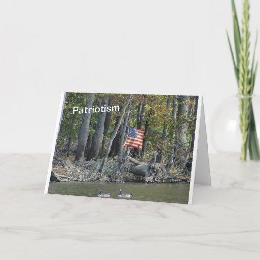 Patriotisme USA Flag Kaart (Voorkant)
