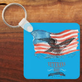 Patriots remembered azure sleutelhanger (Voorkant)
