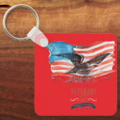 Patriots remembered bright red sleutelhanger (Voorkant)