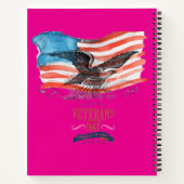 Patriots remembered hot pink notitieboek (Achterkant)
