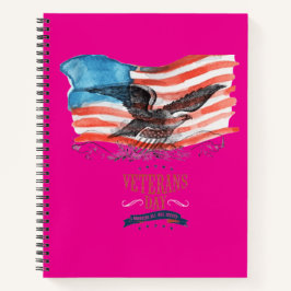 Patriots remembered hot pink notitieboek