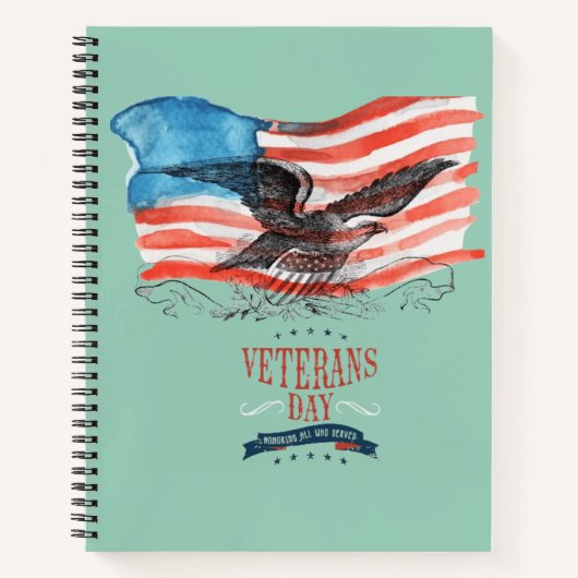 Patriots remembered light teal notitieboek (Voorkant)