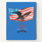 Patriots remembered medium blue notitieboek (Achterkant)