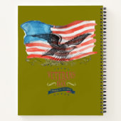 Patriots remembered olive notitieboek (Achterkant)