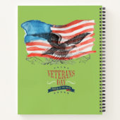 Patriots remembered pea green notitieboek (Achterkant)