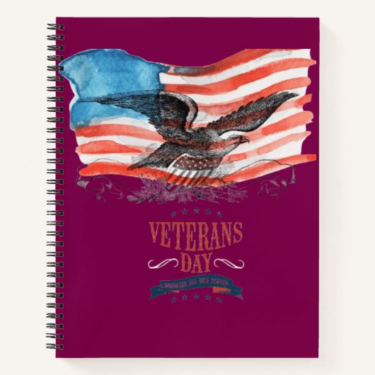 Patriots remembered wine color notitieboek (Voorkant)