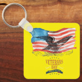 Patriots remembered yellow sleutelhanger (Voorkant)