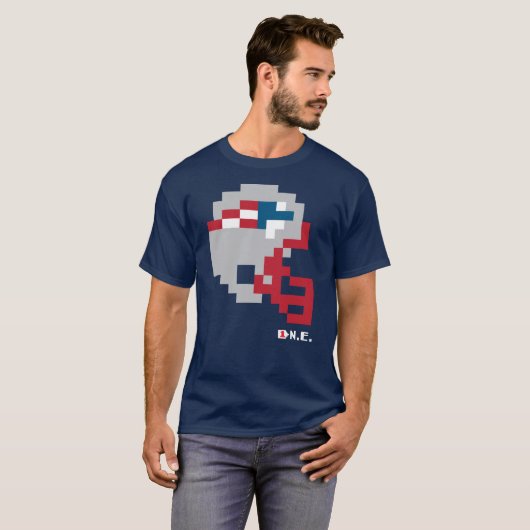 Patriots Tecmo Bowl Helm T-shirt (Voorkant volledig)