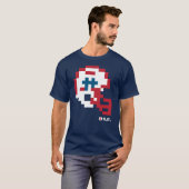 Patriots Throwback Tecmo Bowl Helm T-shirt (Voorkant volledig)