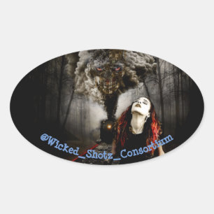 Patriot's Train Ovale Sticker