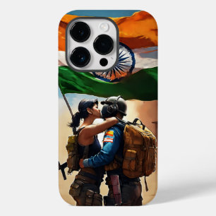 "Patriot's Victory: PUBG Speler Kisses Indian Flag Case-Mate iPhone 14 Pro Hoesje