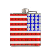 Patriots Vinyl Verpakte kolf Heupfles (Achterkant)