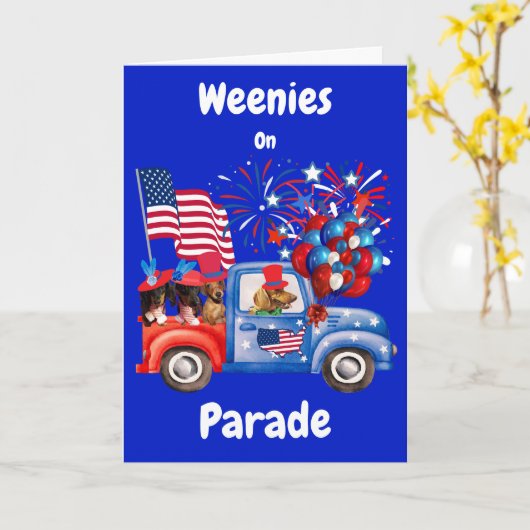 Patriots-Wenskaart Kaart (Gele Bloem)