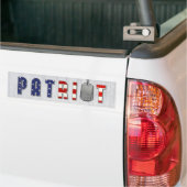 patriotse militaire hondjes op hout bumpersticker (Op Truck)