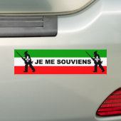 Patriotten 1837 IK HERINNER ME Bumpersticker (Op auto)