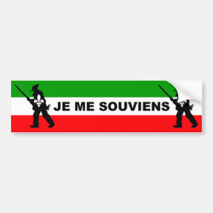 Patriotten 1837 IK HERINNER ME Bumpersticker