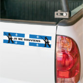 Patriotten 1837 IK HERINNER ME (EQUEBEC) Bumpersticker (Op Truck)