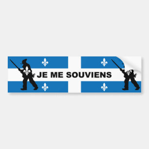 Patriotten 1837 IK HERINNER ME (EQUEBEC) Bumpersticker