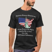 Patriotten beschermen democratie T-Shirt (Voorkant)