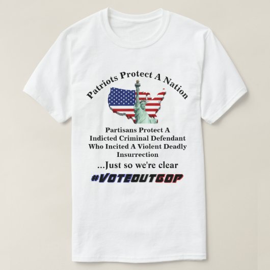 Patriotten beschermen Nation Partisans A.... T-shirt (Design voorkant)