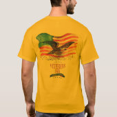 Patriotten herinnerd goud t-shirt (Achterkant)