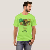 Patriotten herinnerden groen t-shirt (Voorkant volledig)