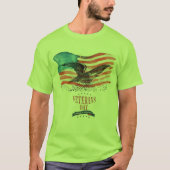 Patriotten herinnerden groen t-shirt (Voorkant)