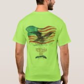 Patriotten herinnerden groen t-shirt (Achterkant)