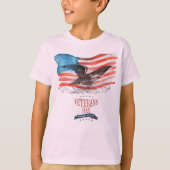 Patriotten herinnerden lichtroze t-shirt (Voorkant)
