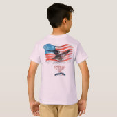 Patriotten herinnerden lichtroze t-shirt (Achterkant volledig)