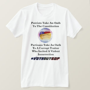 Patriotten leggen een eed af voor de grondwet t-shirt