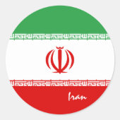 Patriotten van Iran, vakantie, sport Ronde Sticker (Voorkant)
