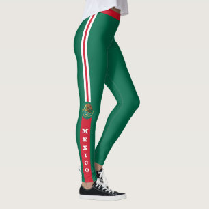 Patriotten van Mexicaanse vlag en mode van Mexico/ Leggings