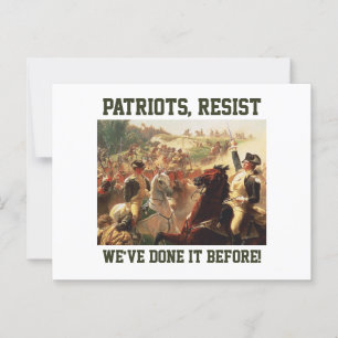 Patriotten verzetten zich tegen aanvallen op de de briefkaart