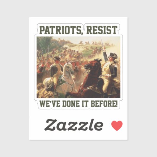 Patriotten verzetten zich tegen aanvallen op de de sticker (Vel)