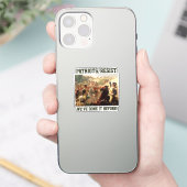 Patriotten verzetten zich tegen aanvallen op de de sticker (Telefoon)