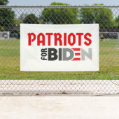 Patriotten voor Joe Biden President Banner (Insitu)