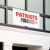 Patriotten voor Joe Biden President Banner (Buitenkant Gebouw)