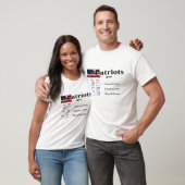 Patriotten zijn Amerikanen T-shirt (Unisex)