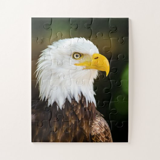 Patriottic Adult American Bald Eagle Legpuzzel (Verticaal)
